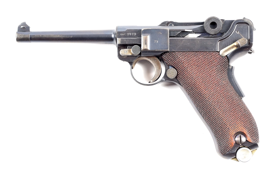 (C) MAUSER BANNER MODEL 1935/06 PORTUGUESE "GNR" MILITARY CONTRACT LUGER WITH ACCESSORIES.