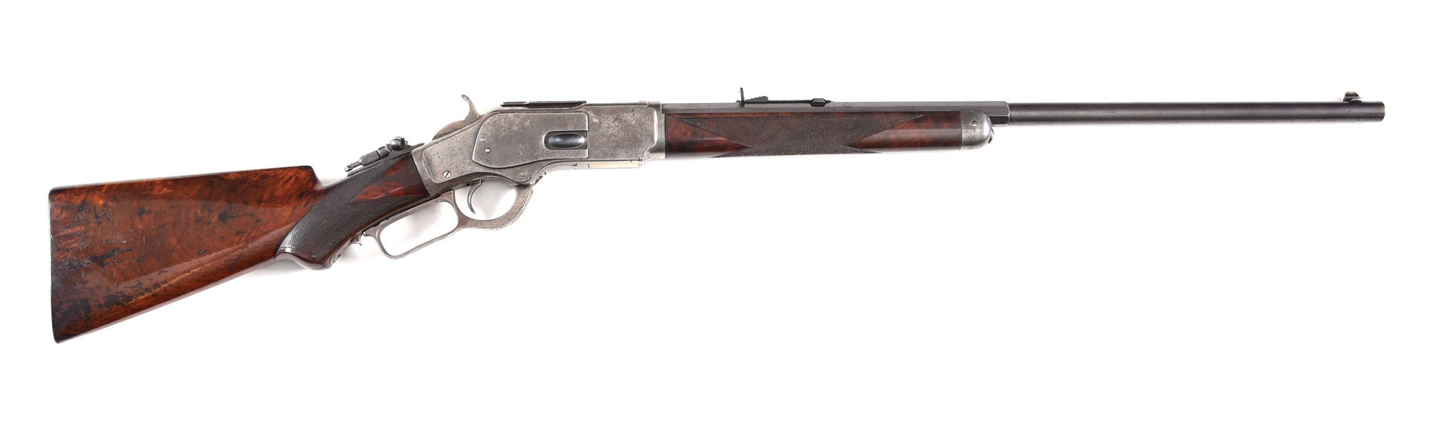 (A) DELUXE WINCHESTER MODEL 1873 LEVER ACTION RIFLE.