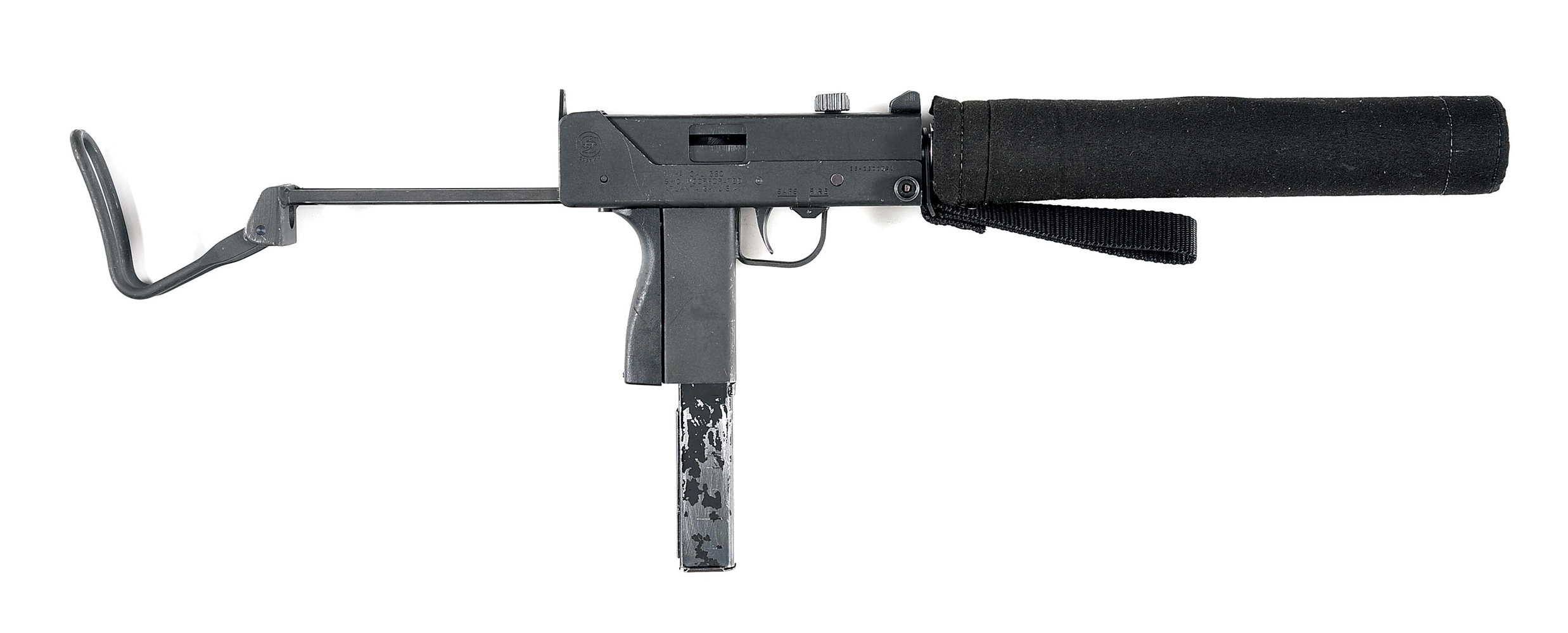 (N) ALWAYS POPULAR SWD COBRAY M11A1 SUBMACHINE GUN WITH J.P. MCINENLY .380 ACP M-11 SUPPRESSOR (FULLY TRANSFERABLE).
