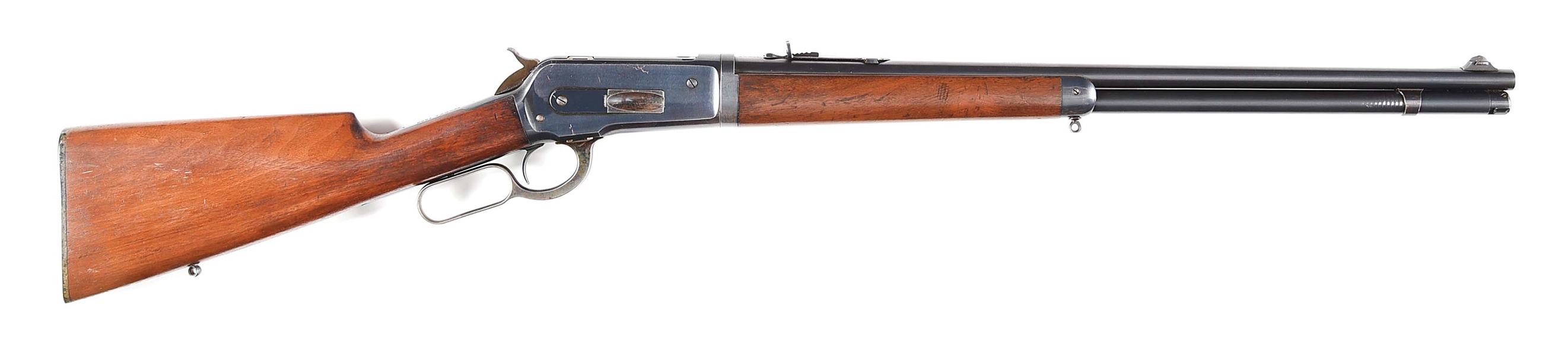 (C) WINCHESTER MODEL 1886 LEVER ACTION LIGHTWEIGHT TAKEDOWN RIFLE.