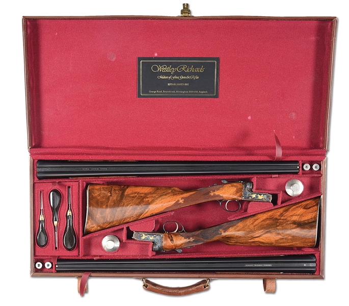 (M) LOT OF 2: CASED PAIR OF WESTLEY RICHARDS CONNAUGHT DELUXE SIDE BY SIDE SHOTGUNS.