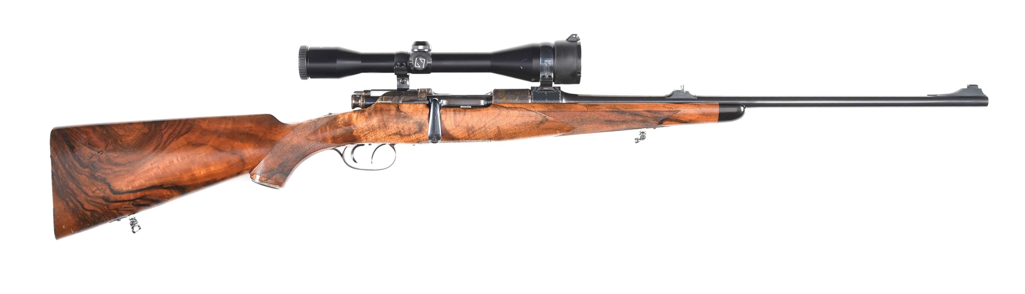 (M) FERNAND MARC CORMAN BEST QUALITY BOLT ACTION RIFLE WITH ZEISS GLASS.