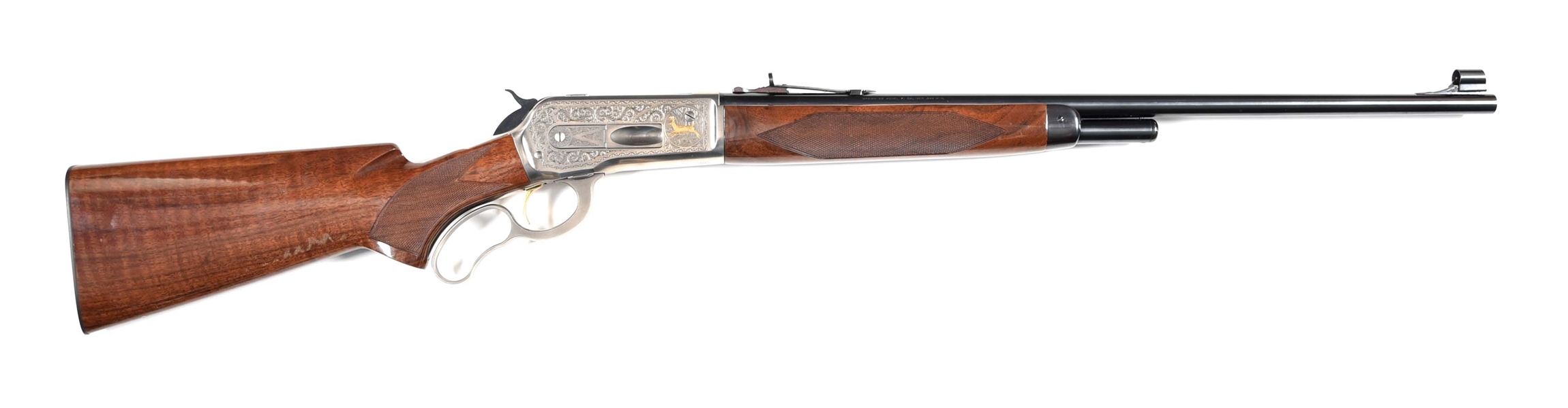 (M) HIGH GRADE ENGRAVED BROWNING MODEL 71 LEVER ACTION RIFLE.
