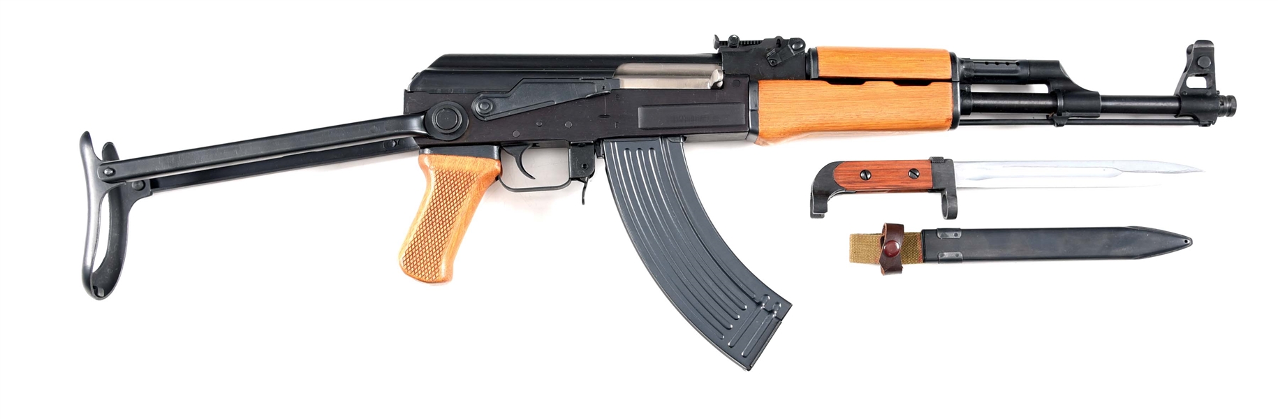 (M) POLYTECH AK-47S SEMI AUTOMATIC RIFLE.