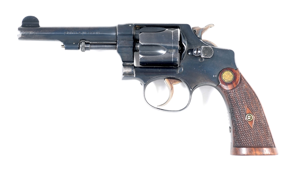 (C) EARLY SMITH & WESSON REGULATION POLICE REVOLVER WITH BOX.