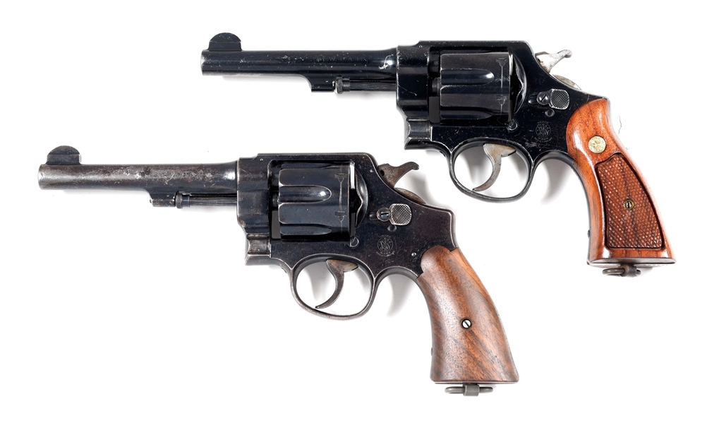 (C) LOT OF 2: SMITH & WESSON MODEL 1937 BRAZILIAN CONTRACT REVOLVERS.