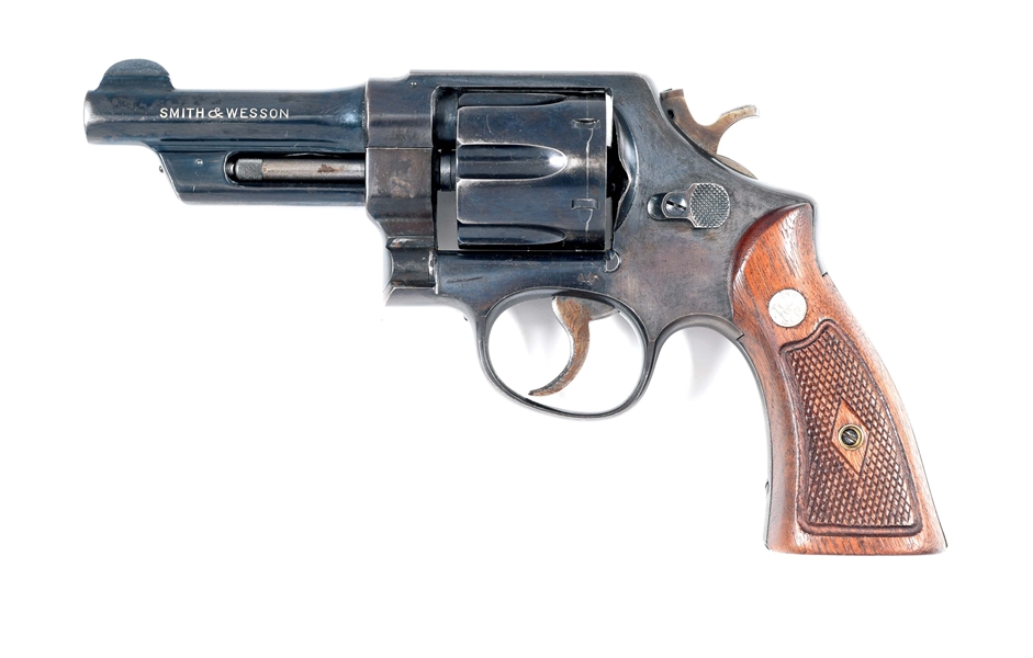 (C) SMITH & WESSON HEAVY DUTY MODEL 1950 DOUBLE ACTION REVOLVER.