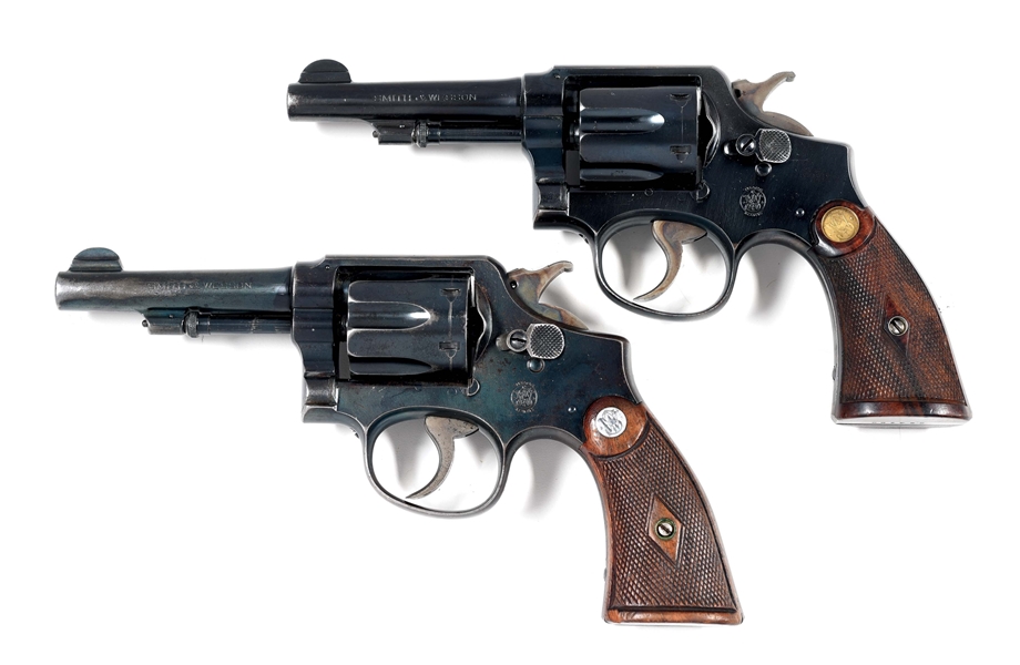 (C) LOT OF 2: SMITH & WESSON MODEL 1905 DOUBLE ACTION REVOLVERS.