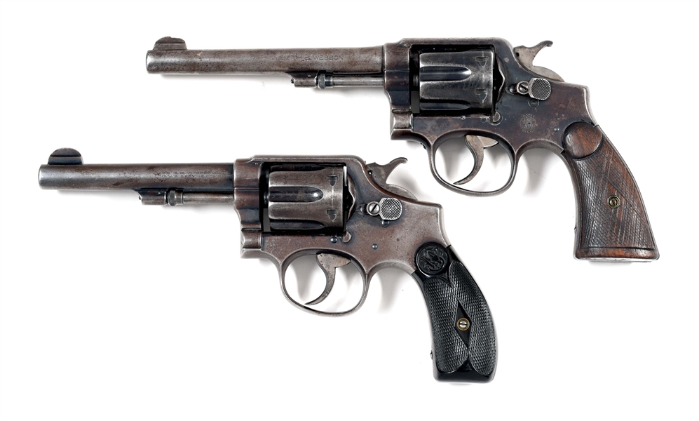 (C) LOT OF 2: SMITH & WESSON MODELS 1905 AND 1902 DOUBLE ACTION REVOLVERS.