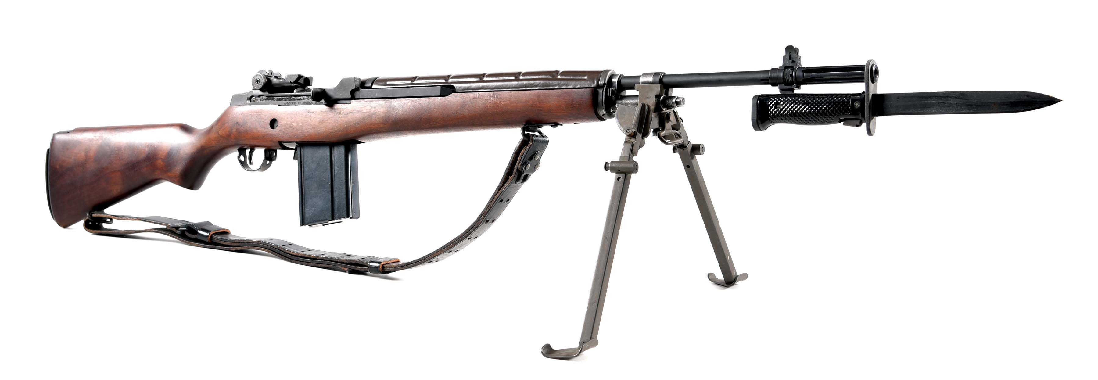 m14 rifle with bayonet