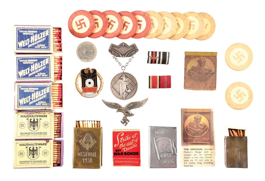 LOT OF THIRD REICH MISCELLANEOUS ITEMS