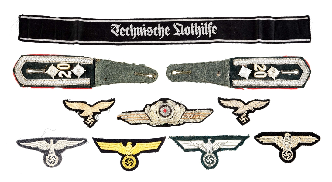 LOT OF 10: MISCELLANEOUS THIRD REICH INSIGNIA