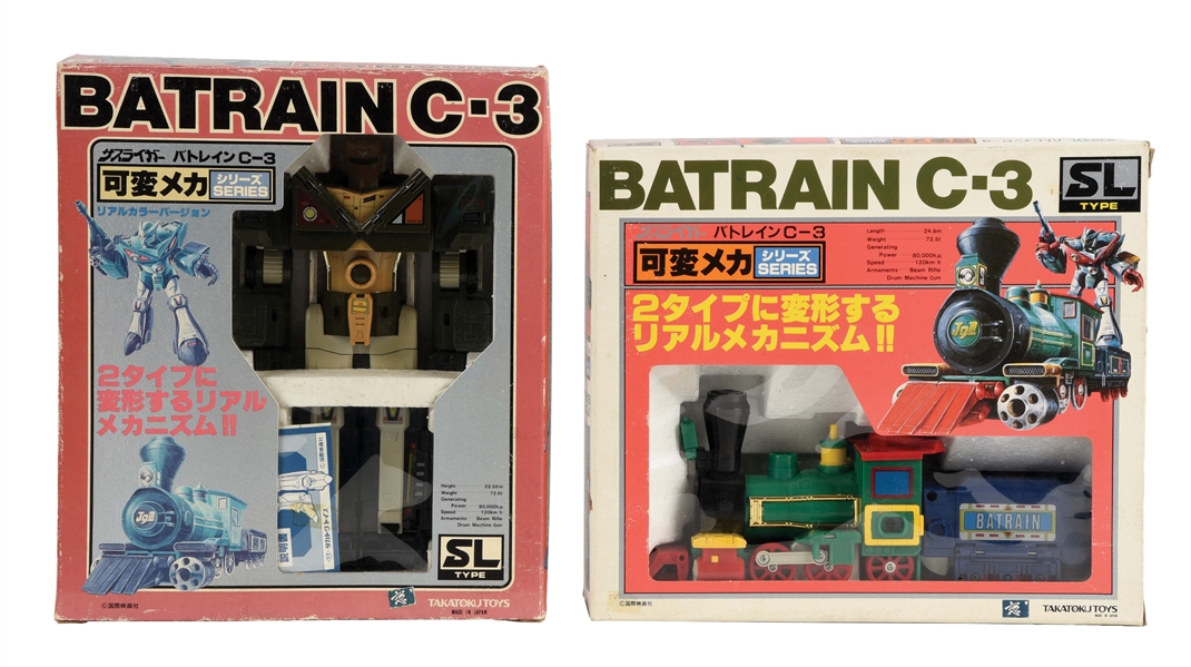 LOT OF 2: DELUXE BATRAIN AND BATTROID VALKYRIE BY TAKATOKU.