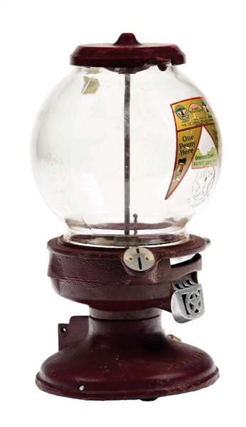 ORIGINAL COLUMBUS MODEL 17 GUMBALL MACHINE.