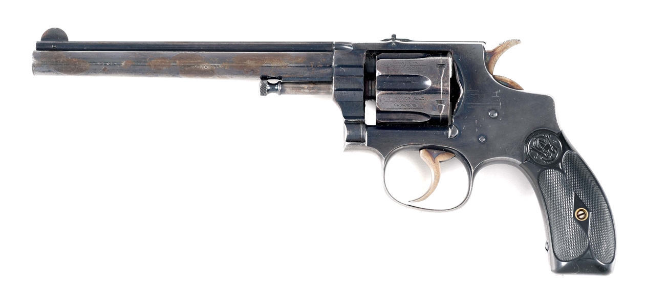 (C) SMITH AND WESSON FIRST MODEL 1896 HAND EJECTOR DOUBLE ACTION REVOLVER.