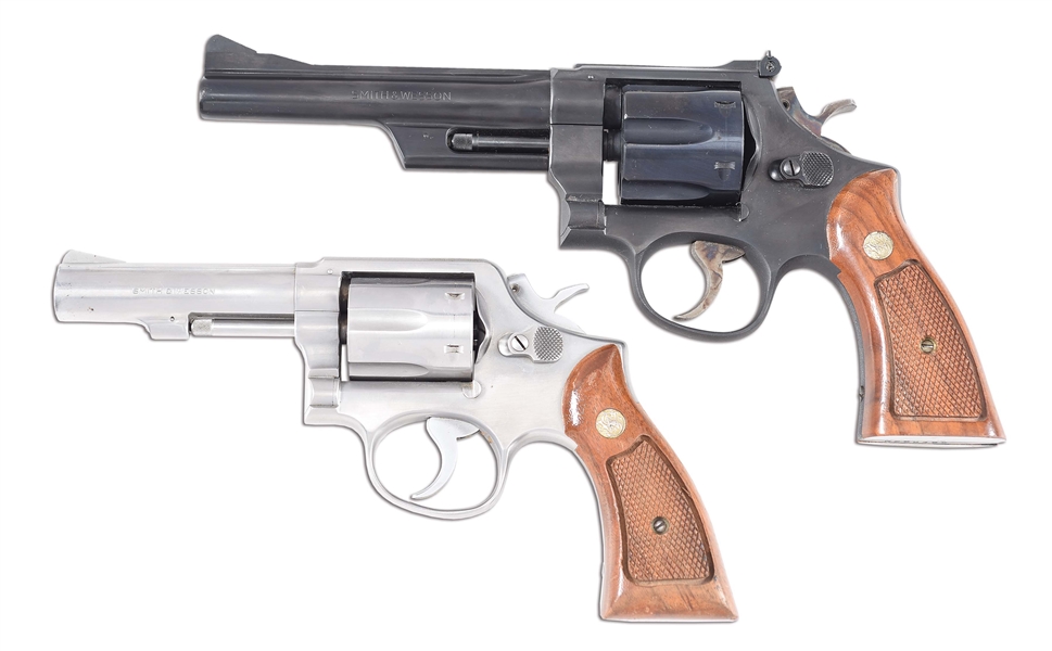 (M) LOT OF 2: SMITH & WESSON 28-2 HIGHWAY PATROLMAN AND 65-1 .357 MAGNUM DOUBLE ACTION REVOLVER.