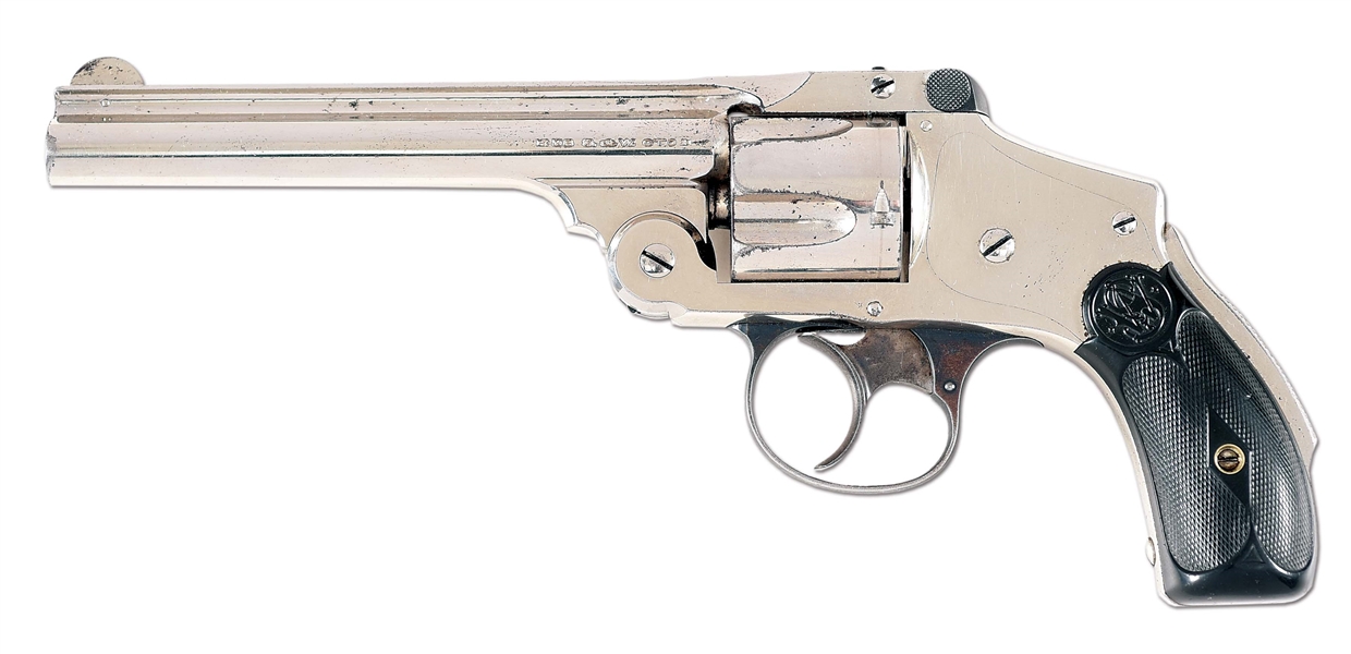 (C) SMITH & WESSON 4TH MODEL SAFETY HAMMERLESS .38 REVOLVER.