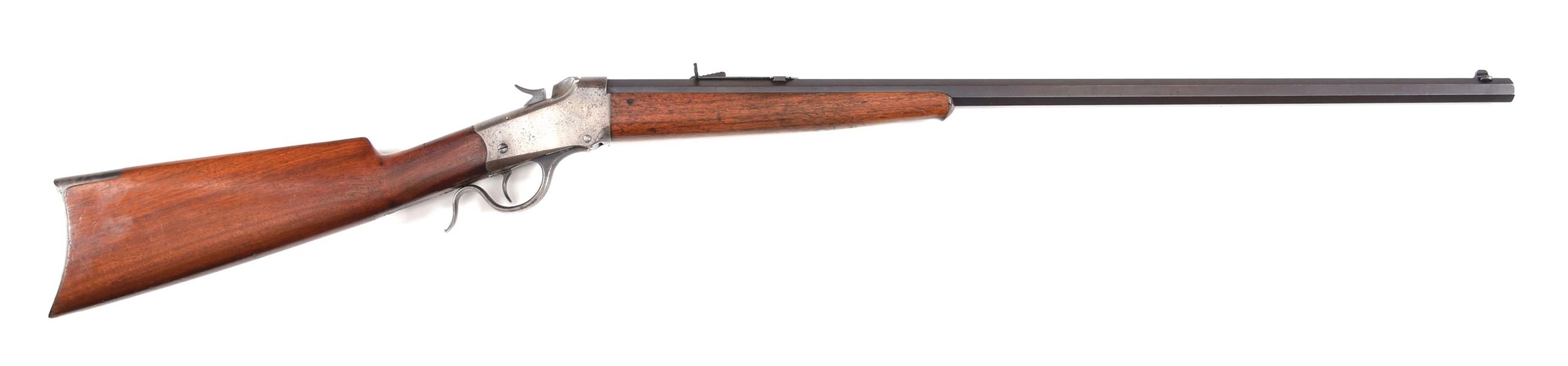(A) WINCHESTER 1885 LOW WALL .25-20 W.C.F. SINGLE SHOT RIFLE. 
