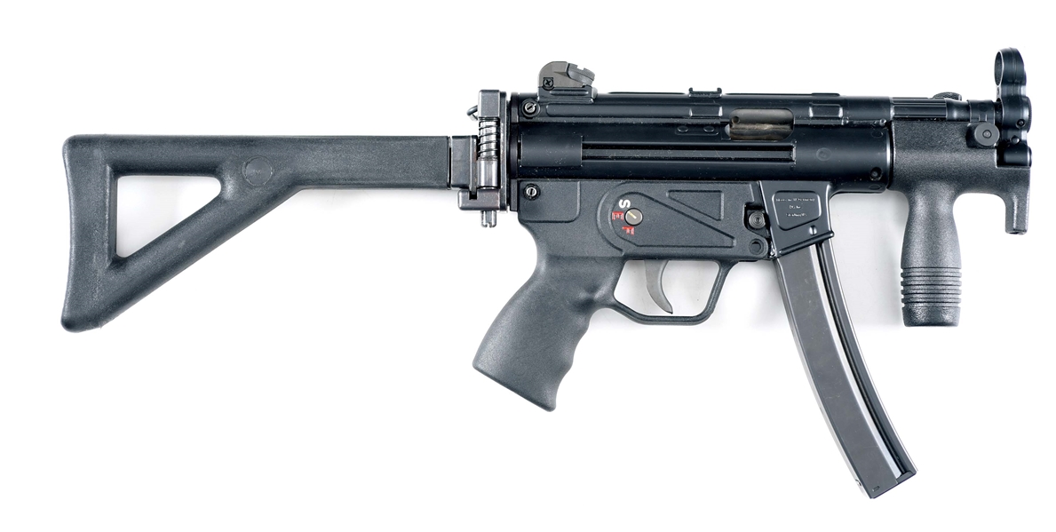 (N) ALWAYS DESIRABLE HECKLER & KOCH SP-89 SEMI-AUTOMATIC SHORT BARREL RIFLE PROFESIONALLY CONVERTED TO AN MP5K BY MIDWEST TACTICAL INC. (SHORT BARREL RIFLE).