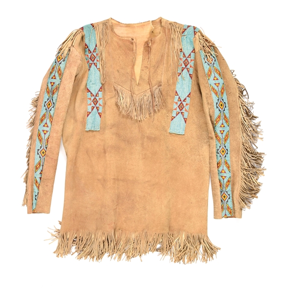 WESTERN COSTUME CO. H.M. WYNANT ATTRIBUTED BEADED WAR SHIRT