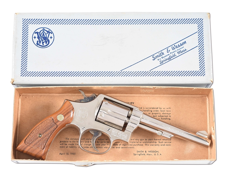 (M) DETROIT POLICE MARKED SMITH AND WESSON MODEL 10-7 DOUBLE ACTION REVOLVER WITH FACTORY BOX.