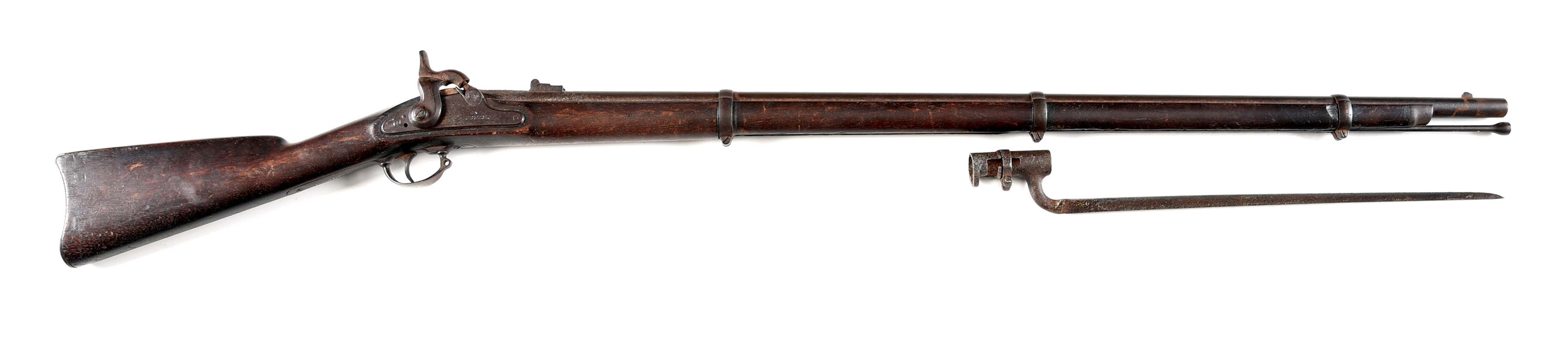 (A) IDENTIFIED CIVIL WAR SPRINGFIELD MODEL 1863 PERCUSSION RIFLED MUSKET.
