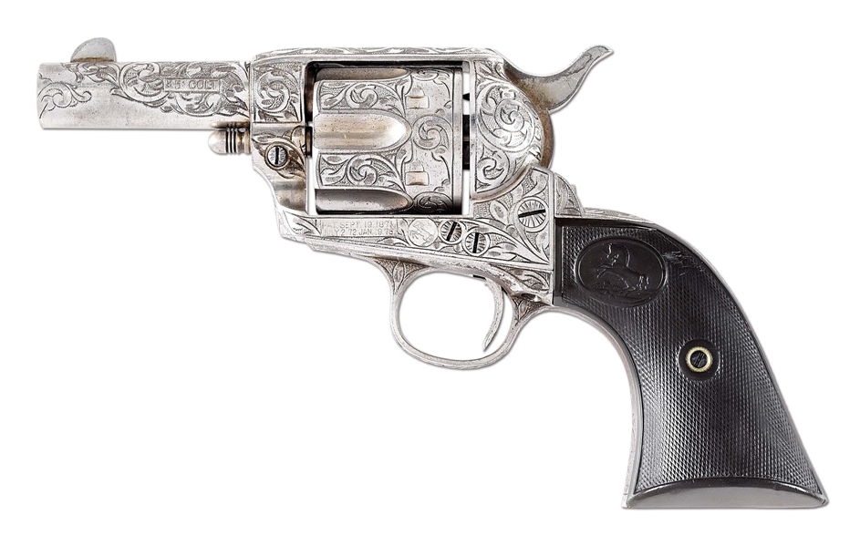 (C) ENGRAVED COLT SINGLE ACTION ARMY.
