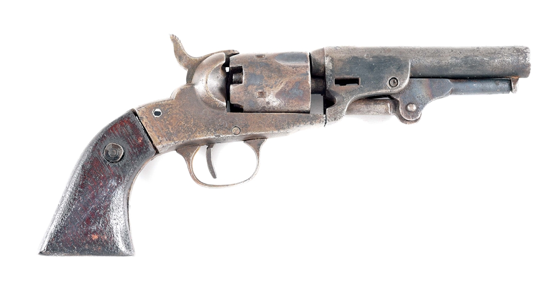 (A) BACON MANUFACTURING COMPANY 2ND MODEL POCKET PERCUSSION REVOLVER. 