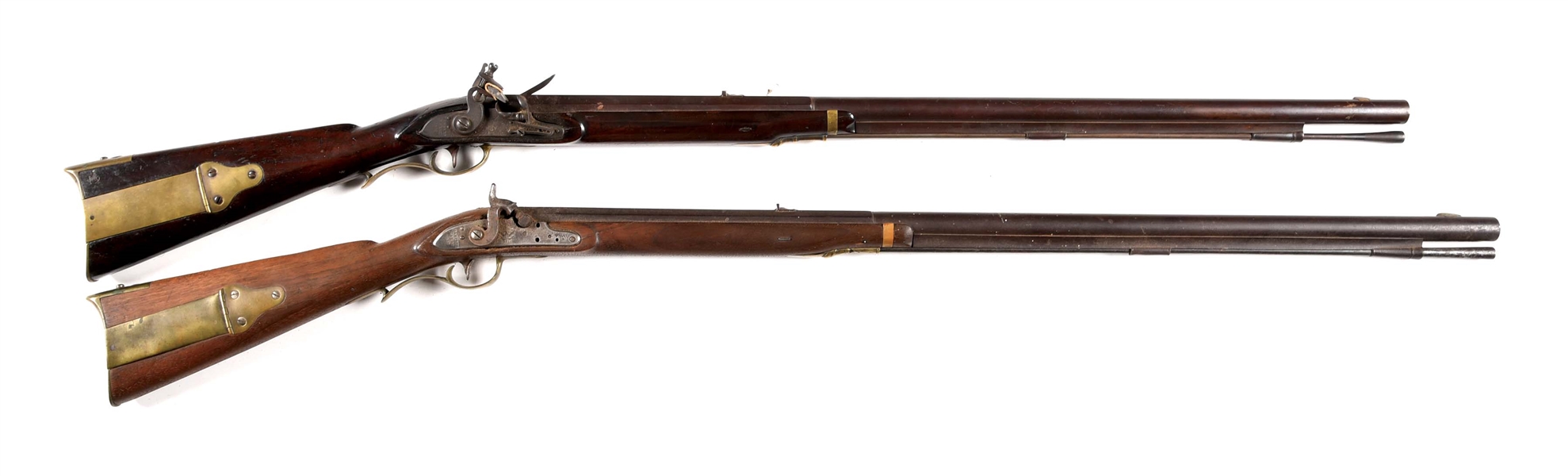 (A) LOT OF 2: HARPERS FERRY MODEL 1803 RIFLES.