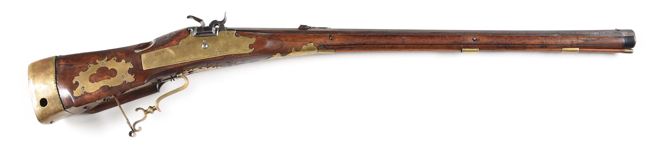 (A) FREQUENTLY CONVERTED GERMAN AIR TO FLINT TO PERCUSSION RIFLE. 