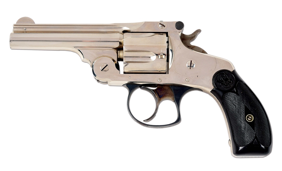 (A) FINE SMITH & WESSON .38 DOUBLE ACTION REVOLVER WITH BOX.