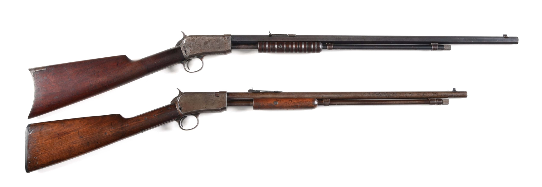 (C) LOT OF 2: WINCHESTER MODELS 1890 AND 1906 SLIDE ACTION RIFLES.