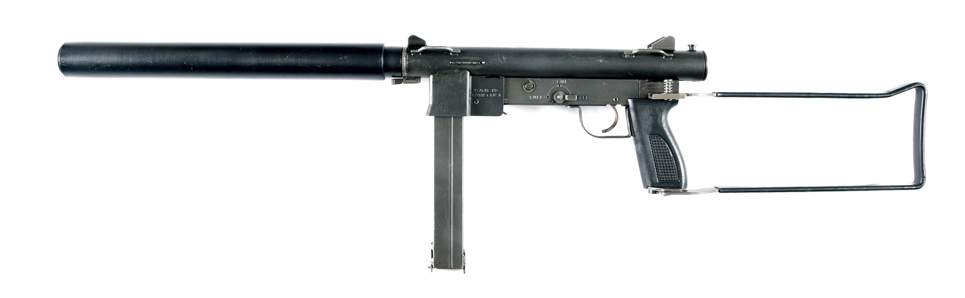(N) MK ARMS MODEL MK 760 MACHINE GUN WITH BLAYLOCK GUN WORKS AR-9 SUPPRESSOR (FULLY TRANSFERABLE).
