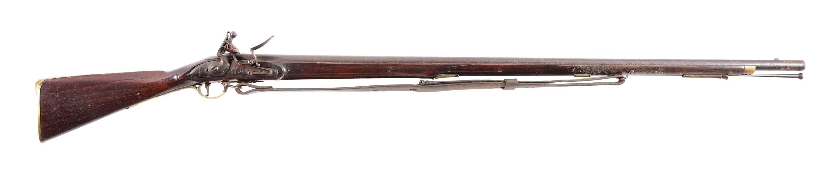 (A) AMERICAN RE-STOCKED PATTERN 1756 FIRST MODEL BROWN BESS MUSKET.
