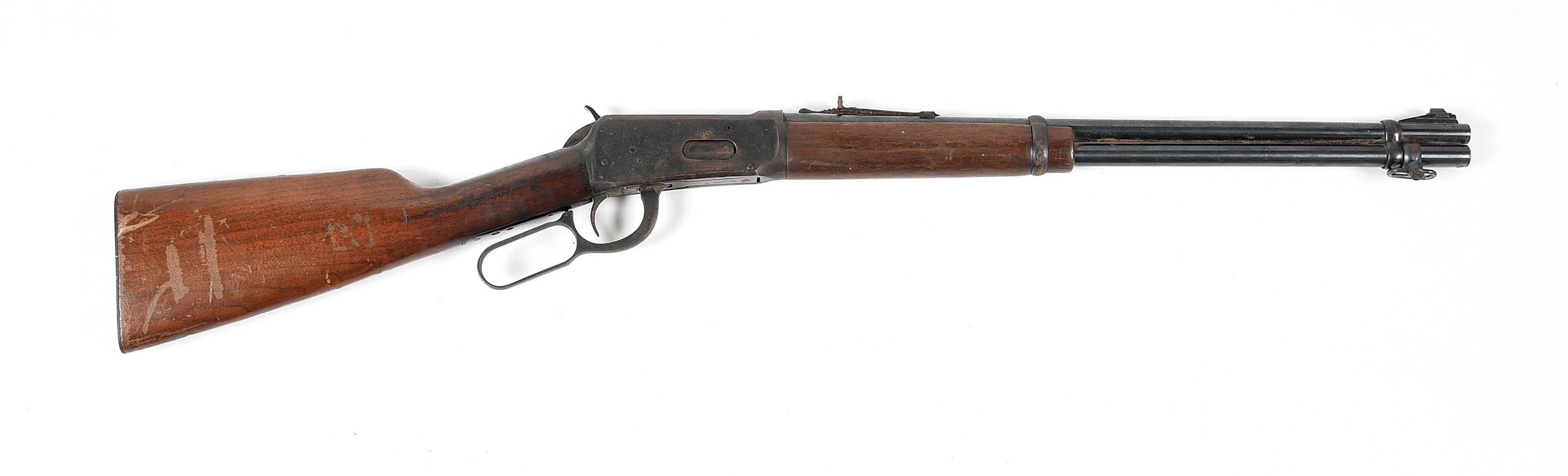(C) WINCHESTER MODEL 94 LEVER ACTION RIFLE.