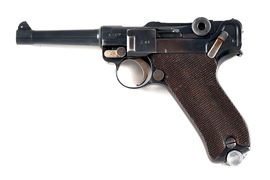 (C) IMPERIAL GERMAN 1918 ERFURT P.08 LUGER WITH HOLSTER.