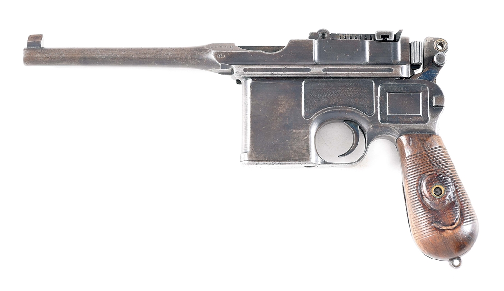 (C) MAUSER C96 SEMI-AUTOMATIC PISTOL WITH SHOULDER STOCK