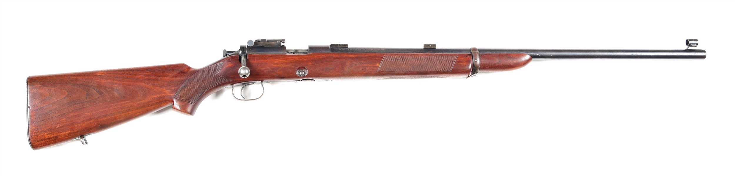 (C) WINCHESTER MODEL 52 TARGET BOLT ACTION RIFLE (1927).