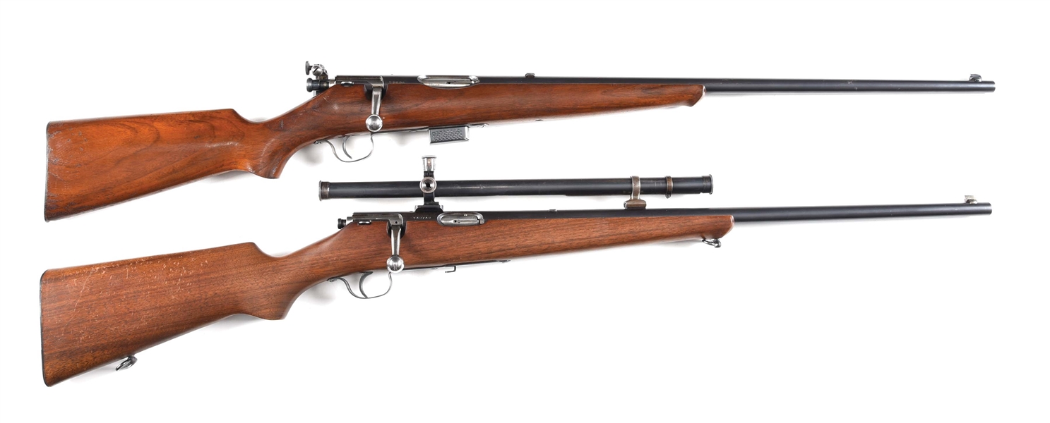 (C) LOT OF 2: SAVAGE SPORTER AND MODEL 23AA BOLT ACTION RIFLES.