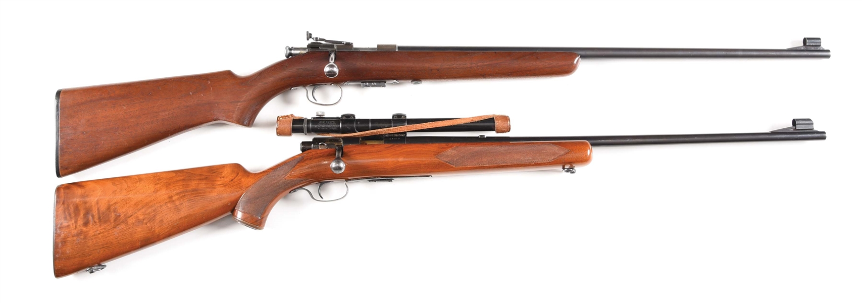 (C) LOT OF 2: WINCHESTER MODEL 69 AND MODEL 75 BOLT ACTION RIFLES.