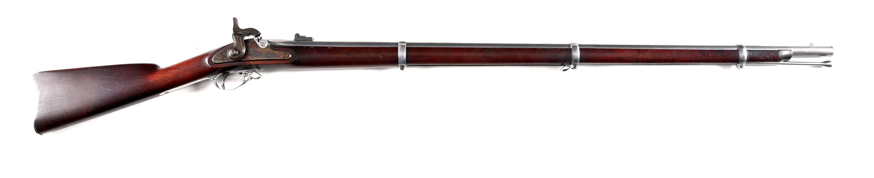 (A) FINE US SPRINGFIELD MODEL 1863 TYPE I PERCUSSION RIFLED MUSKET.