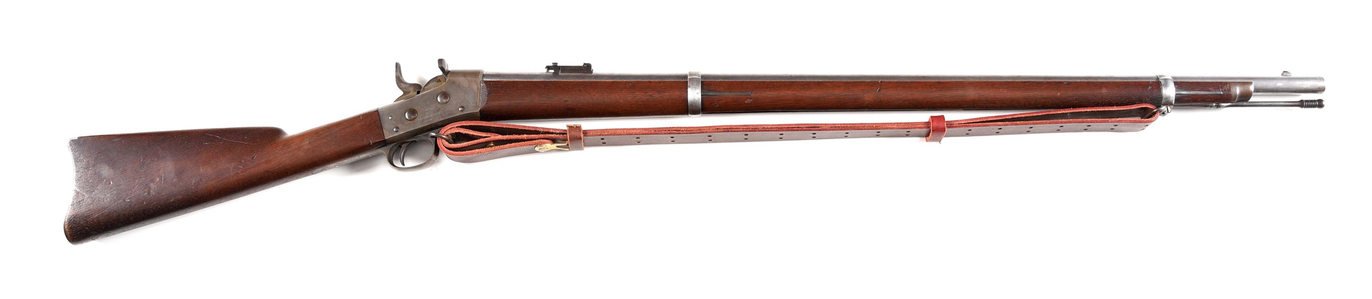 (A) US SPRINGFIELD MODEL 1871 ROLLING BLOCK RIFLE DATED 1872.
