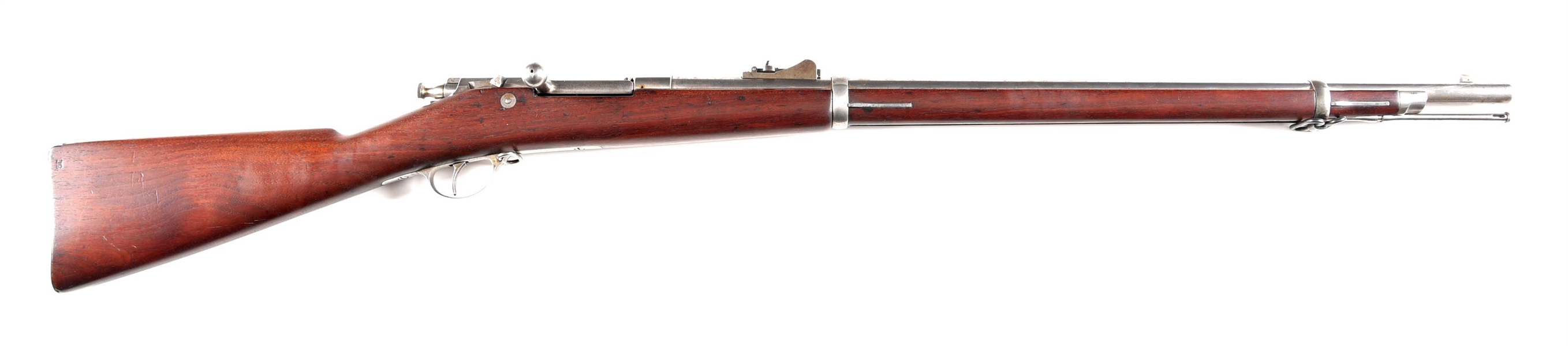 (A) WINCHESTER HOTCHKISS FIRST MODEL 1879 US NAVY BOLT ACTION RIFLE.