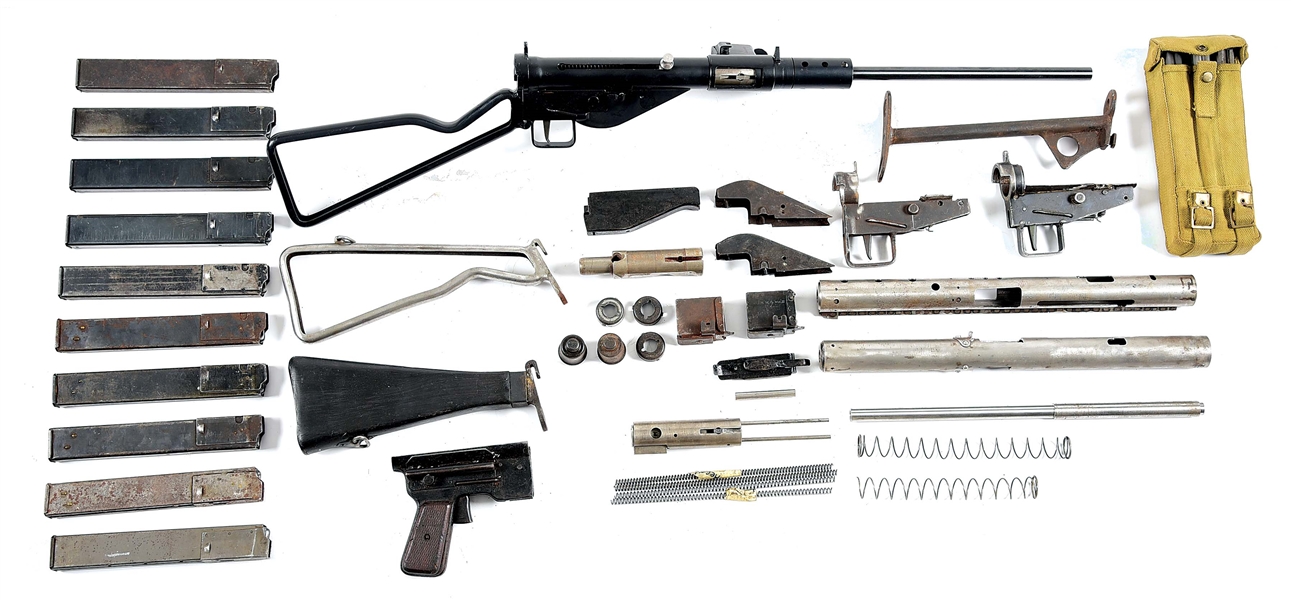 (C) WISE LITE STEN SEMI-AUTOMATIC RIFLE AND PARTS KIT.