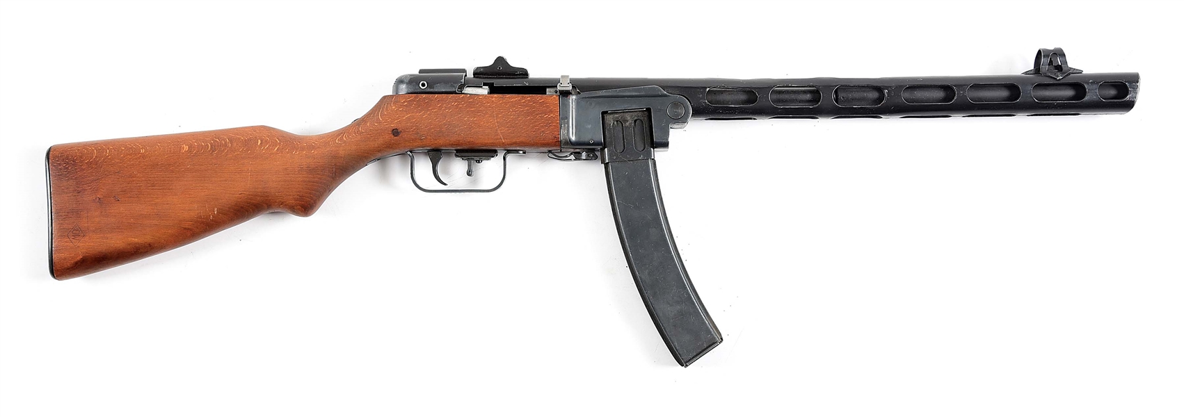 (C) AA ARMS SR-41 SEMI-AUTOMATIC RIFLE WITH 6 ADDITIONAL MAGAZINES & 2 CANVAS MAGAZINE POUCHES.