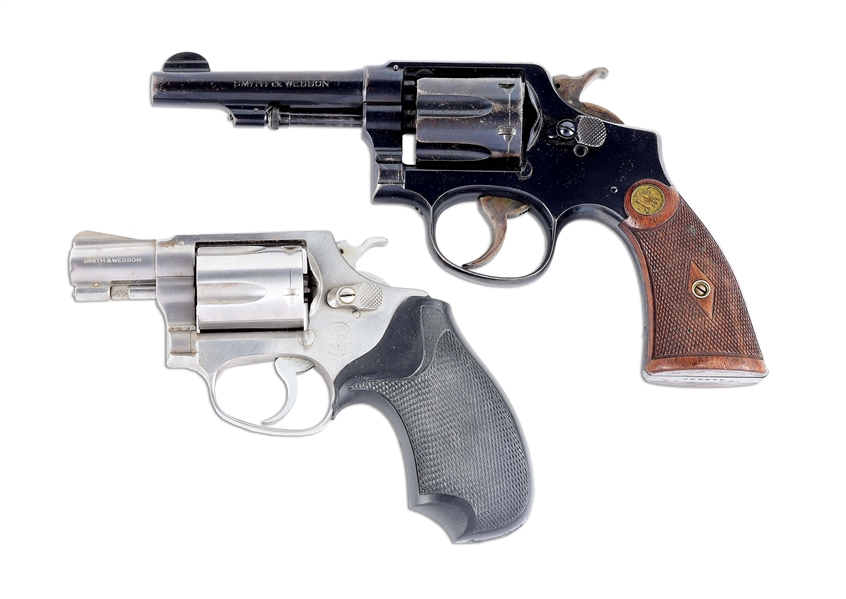 (M) LOT OF 2: SMITH & WESSON HAND EJECTOR MODEL OF 1905 4TH CHANGE AND MODEL 60 DOUBLE ACTION REVOLVERS.