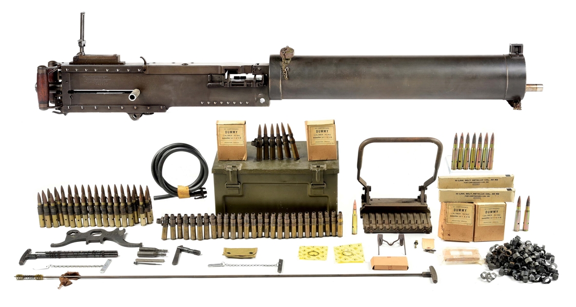 (N) EARLY COLT MODEL 52-A BROWNING WATER COOLED .50 CALIBER MACHINE GUN (CURIO AND RELIC).