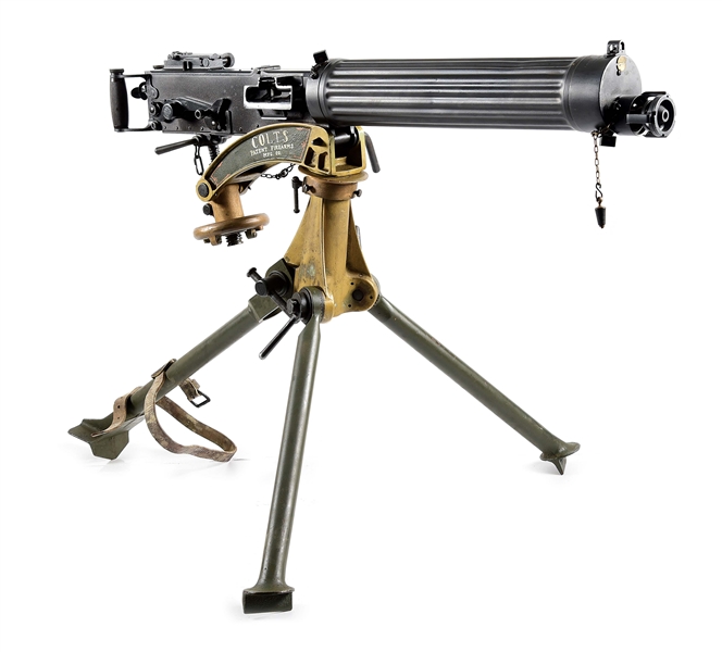 (N) VERY DESIRABLE COLT MANUFACTURED MODEL 1915 VICKERS MACHINE GUN (CURIO AND RELIC).