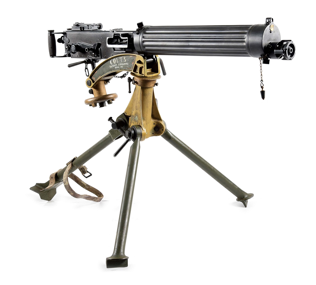 (N) VERY DESIRABLE COLT MANUFACTURED MODEL 1915 VICKERS MACHINE GUN (CURIO AND RELIC).