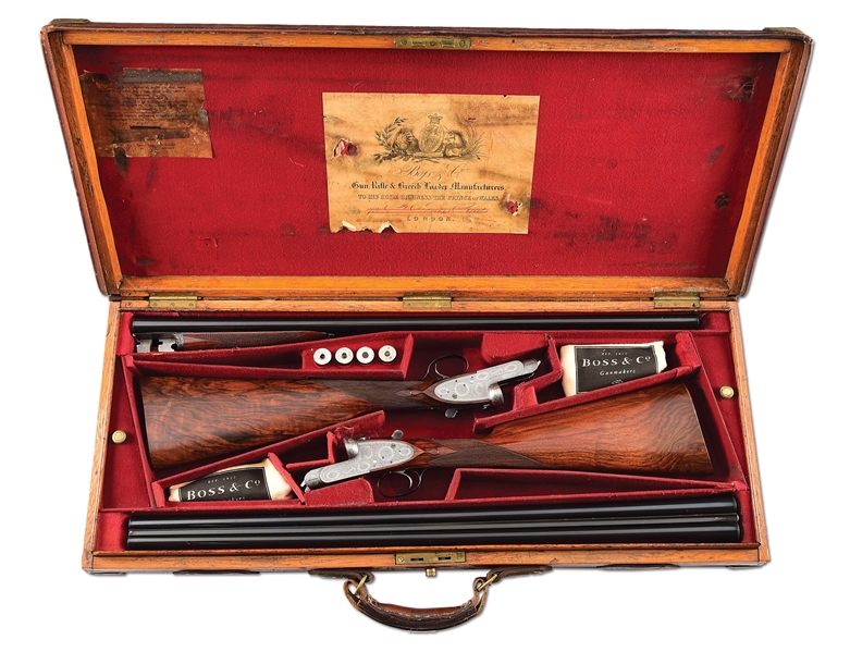 (C) PAIR OF BOSS & CO 12 BORE SIDE BY SIDE SHOTGUNS.
